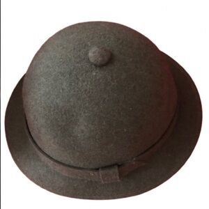 Vintage Forest Green Wool Felt Hat